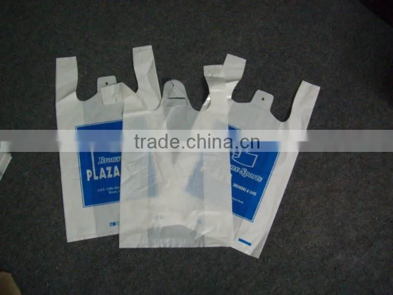 T-shirt plastic bags for supper market