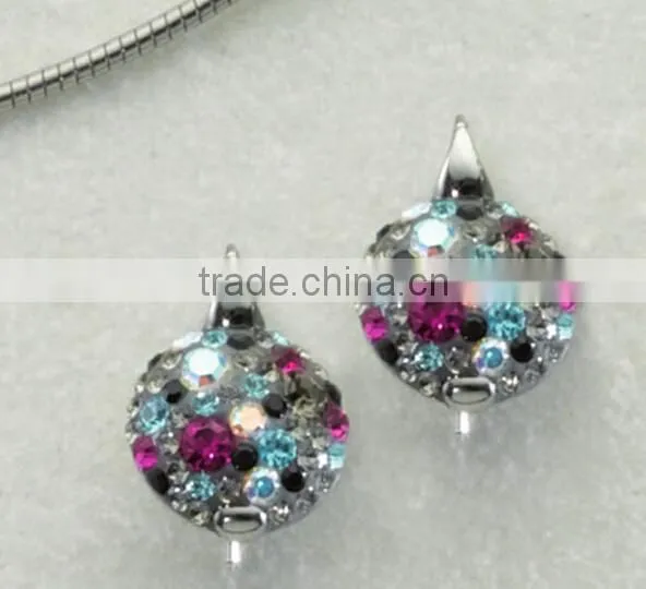 women's crystal stainless steel earrings for party