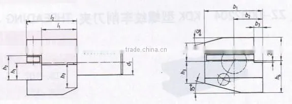DIN69880 NC tool holder with B type