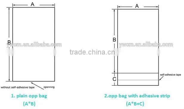 China Yiwu in the production of the high quality of transparent plastic ploy bag
