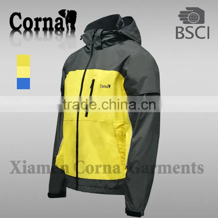2016 new designs men LED light jacket & outdoor ski jacket
