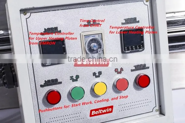 Beltwin stainless steel pvc pu flat belts finger joining machine