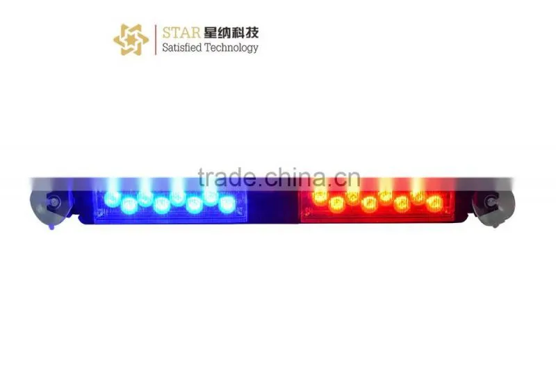 1W*16 LED (16W) Visor Light Strobe Lights factory supply Split Mount Deck Dash LED emergency Lightbar Strobe Lights (XN-288A)