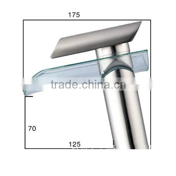 big spray mouth basin faucet, glass bottle with faucet single handle basin faucet, china sanitary ware