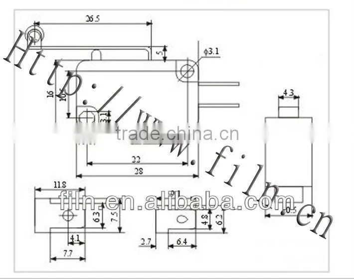 on-off micro timer switches with lever