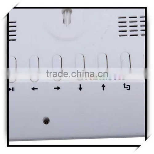 10.4" Wide Screen Ratent LCD Large Size Digital Photo Frame White