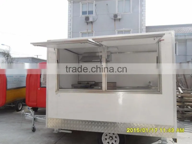 churros food trailer / fast food trailer / fast food mobile kitchen trailer with 24 month warranty