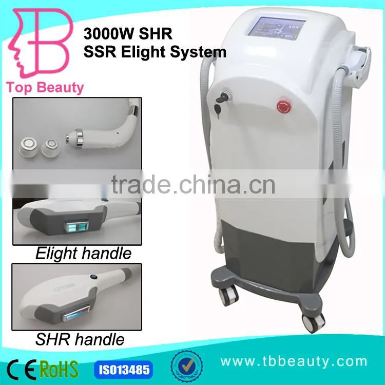 Rechargable filters Shr Ipl Elight Hair Removal Machine for man and woman With CE
