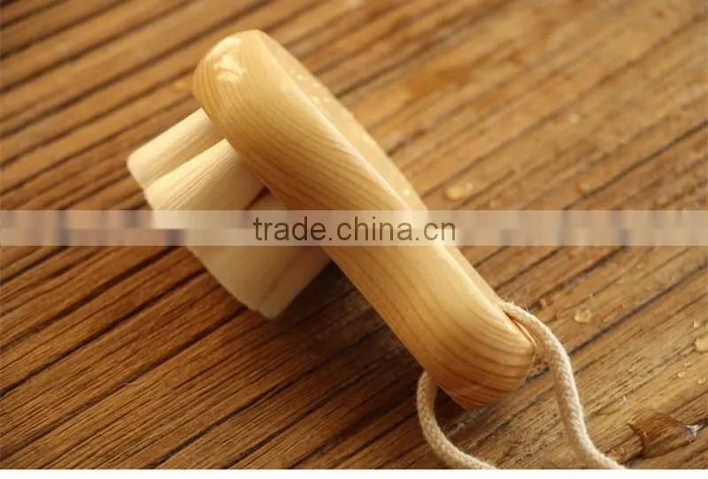 High quality wood handle cleaning makeup brushes