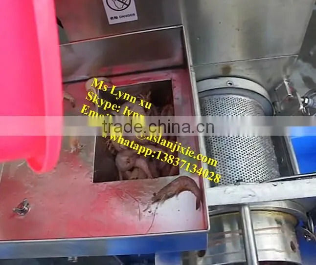 shrimp meat extruder machine/fish deboning machine /automatic Fish meat deboner
