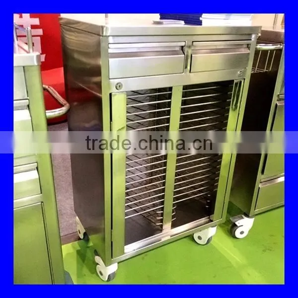 Best price lockable hospital medical abs treatment trolley with drawers with fast delivery