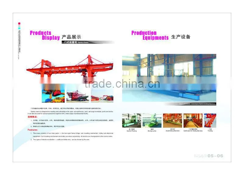 Favorites Compare Double girder gantry crane used for factory yard