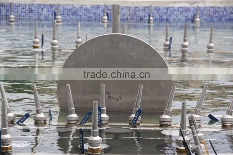 Water screen and Laser fountain