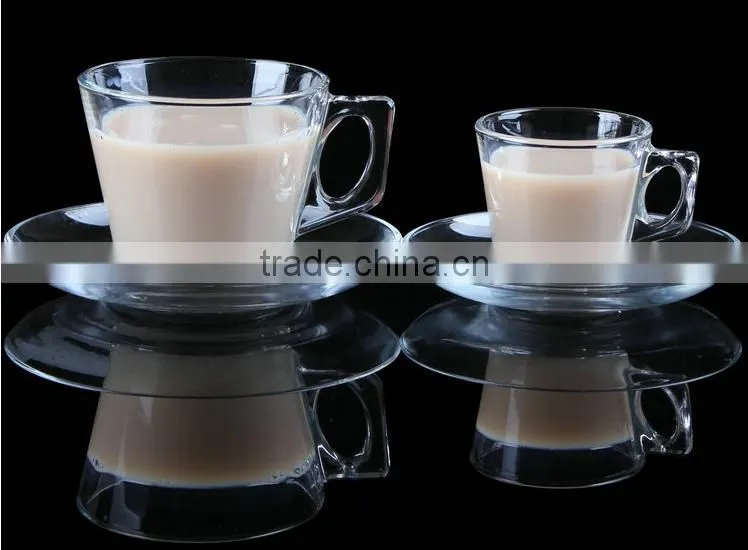 glass tea cup and saucer wholesale turkish coffee set coffee gift set