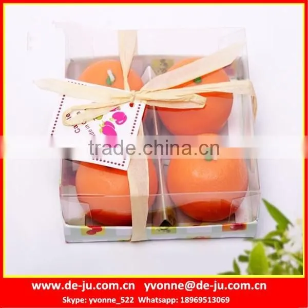 PVC Box Night Decoration Fruit Lemon Candle Wax Price