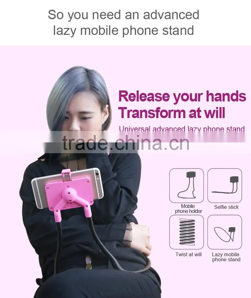 2017 Rgknse/Lcose RK-L2 Universal Long Arm Lazy Mobile Phone Stand neck Holder Flexible Bed Desk Table Bracket
