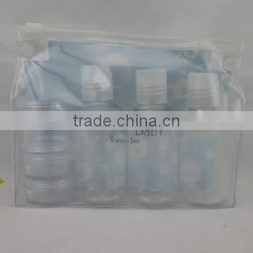 8PCS Cosmetic travel kit with pvc bag