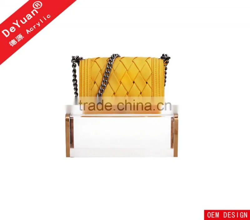 Elegant Transparent Acrylic Shoes Display Stand