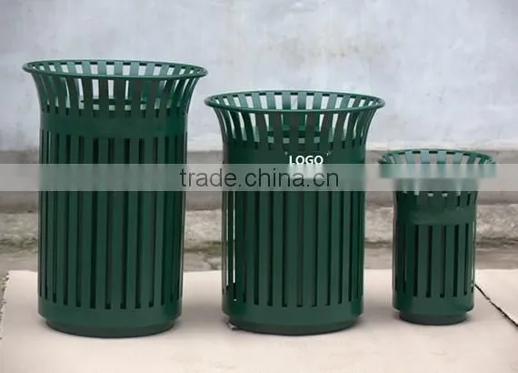 Arlau outdoor park metal bin steel with outdoor