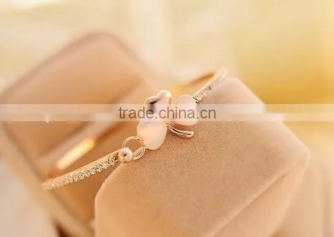 Wholesale stainless steel bracelet opals bangle bracelet