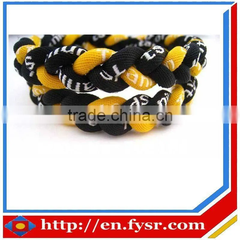 double ropes titanium necklace