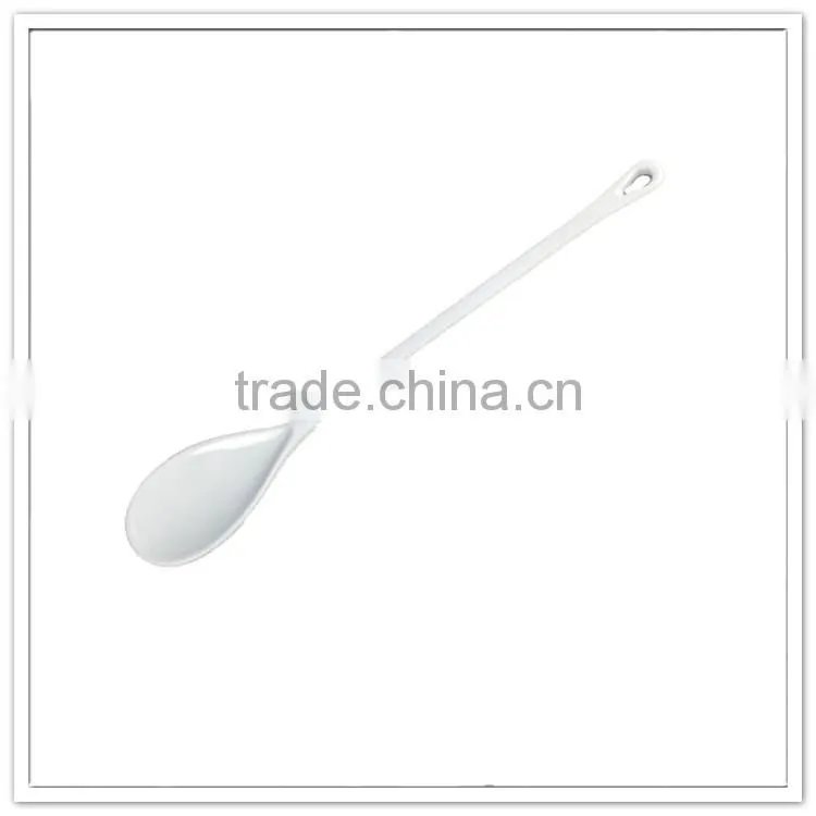 SGS manufacturer directly supply modern kitchen used solid color white plastic tasting spoons