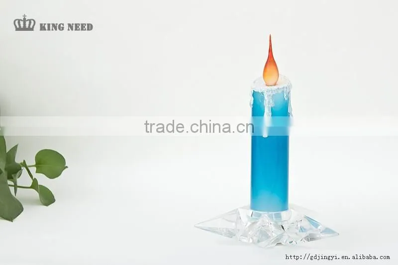 Acrylic wedding party led star base candle light christmas decoration gift