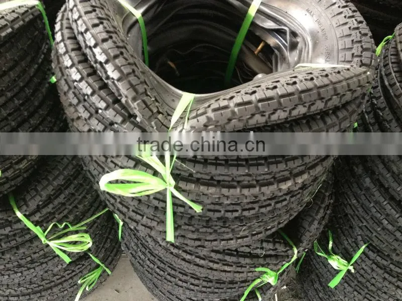 solid rubber tires with rims