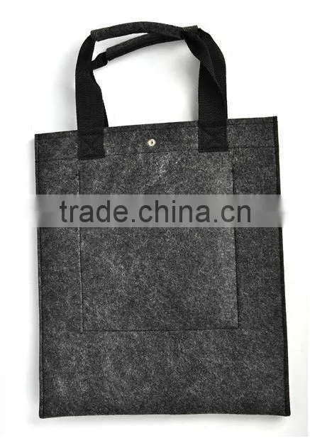Wool felt eco-friendly portable shopping bag storage bag magazine sorting bags (TM-FT011)