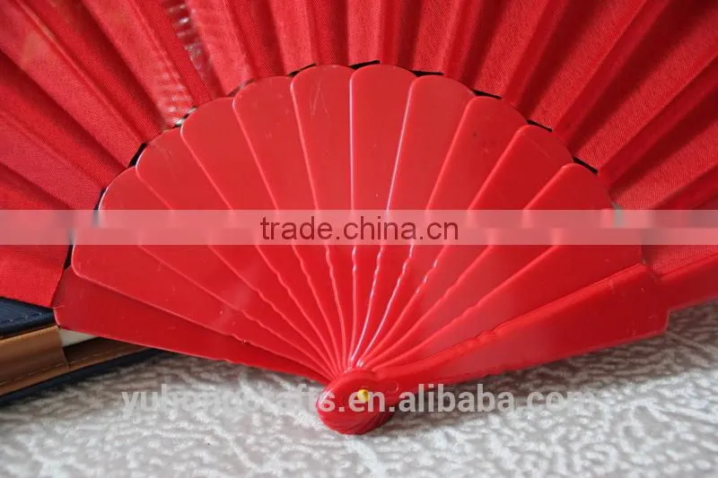 Folding plastic fan for promotion