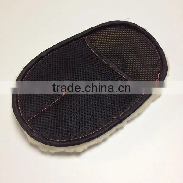 synthetic wool polish wash mitt for car