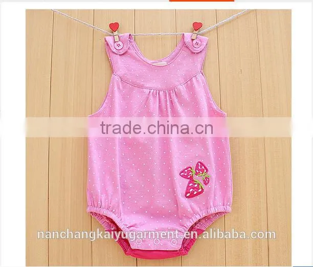 cotton plain baby rompers,cute baby rompers,summer baby girl rompers