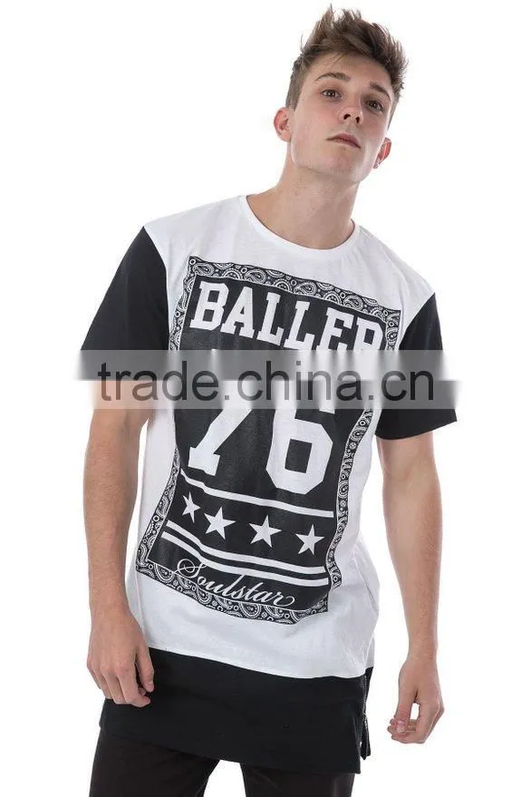 2016 fashion new design youth long tail t shirt