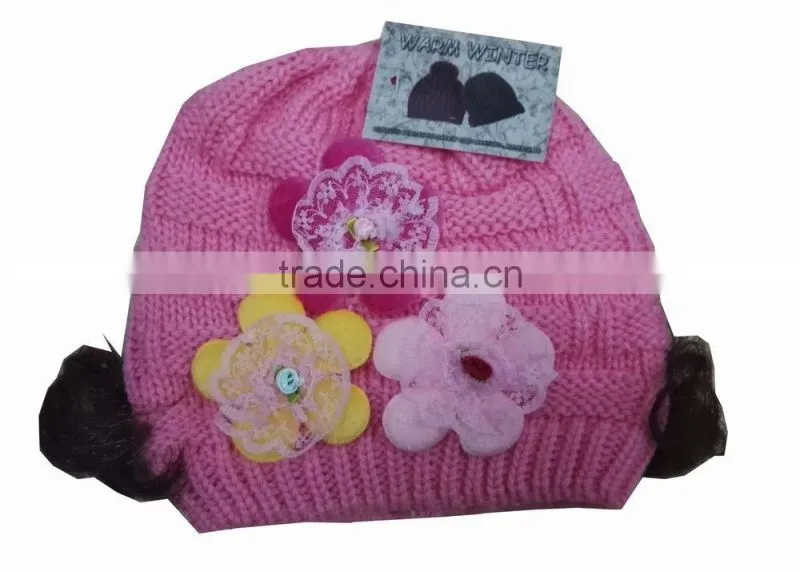 100% Acrylic Knitted Hat for winter season