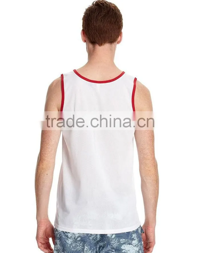 2016 wholesale trendy printed sports singlets