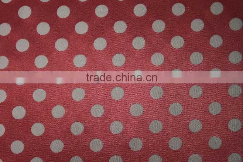 Factory made a order production dots fabric, polyester woven textile