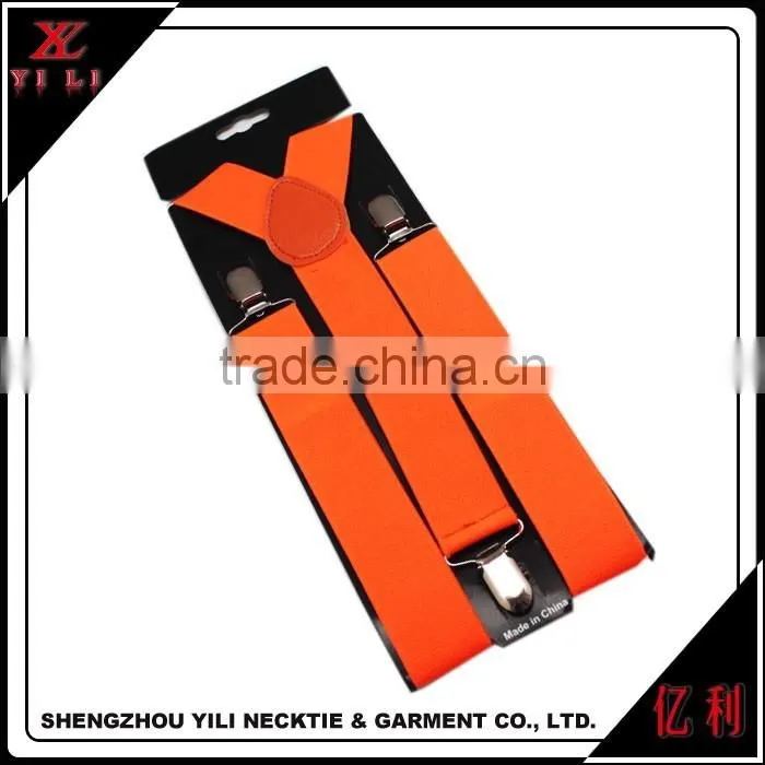 Latest design cheap portable men colored adjustable suspender