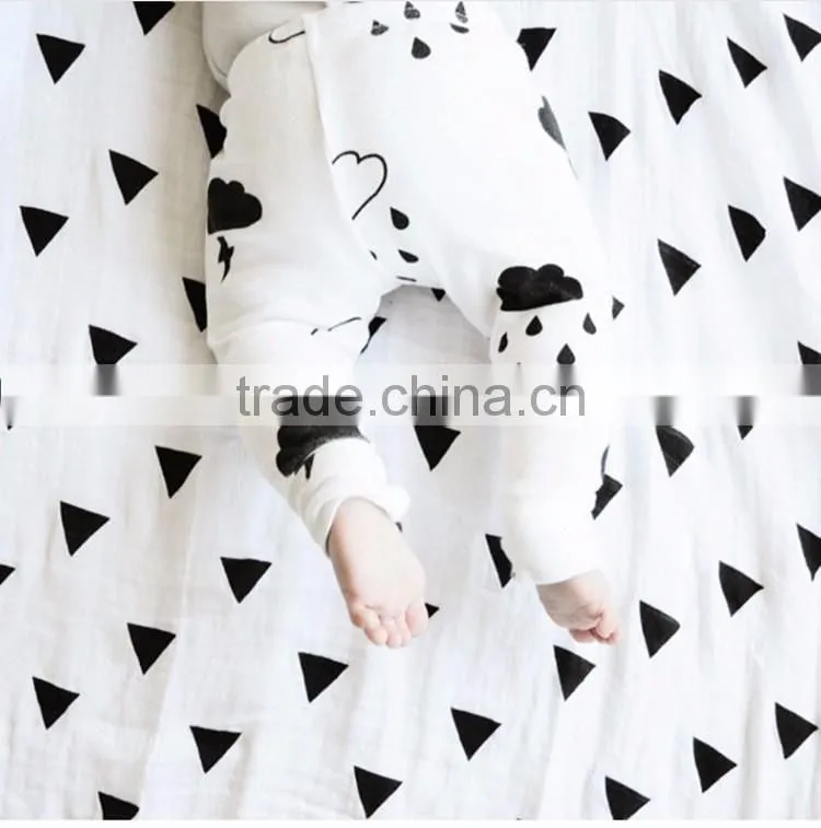 Bamboo organic cotton baby swaddle blankets,cotton muslin swaddle blankets