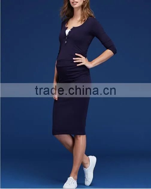 Wholesale new design maternity women wear clothes 2017