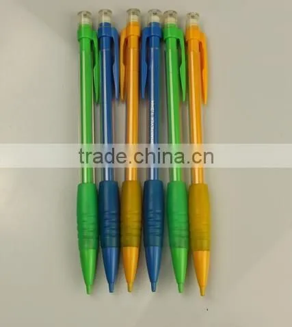 high quality customized ABS Mechanical 0.7mm HB pencil with eraser rubber holder for promotion