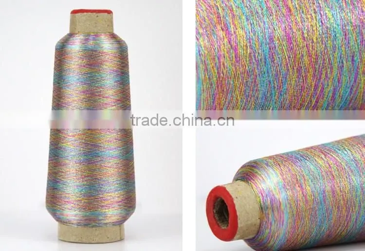 150d/300d/600d polyester metallic yarn for knitting