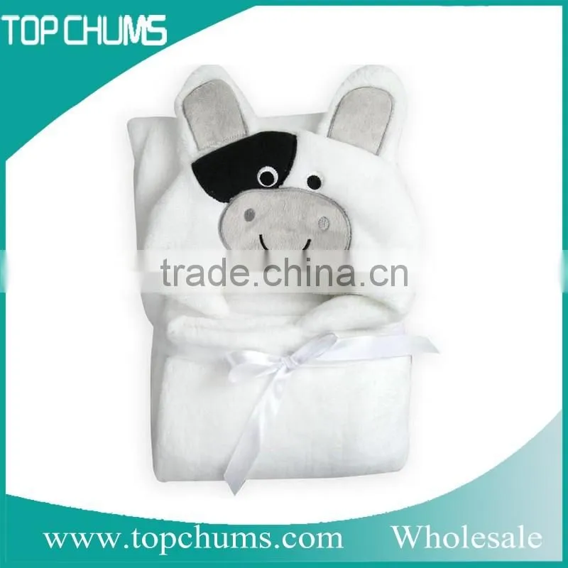 wholesale animal 100% cotton organic bamboo terry embroidery baby bath towel with hood