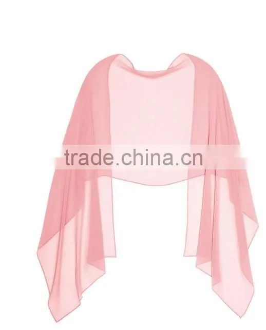 FASHION/HANDMADE SHAWL - SILK CHIFFON-PLAIN