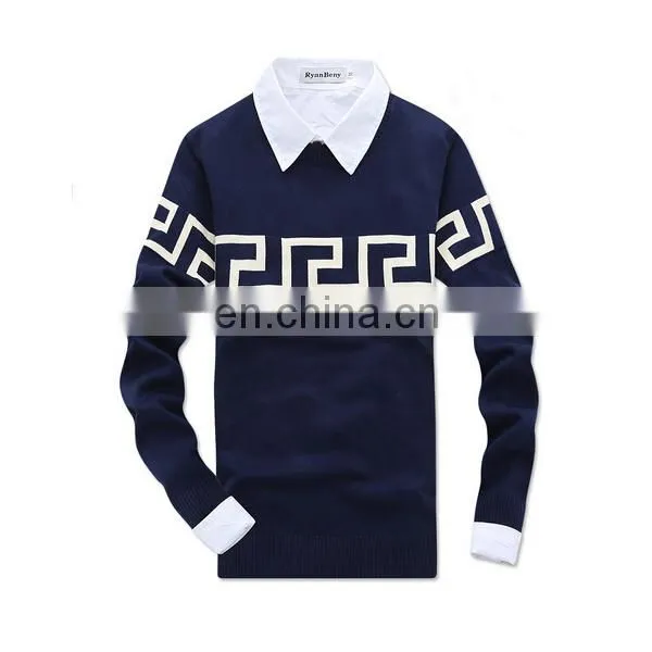fall nice looking men's twinset like pullover