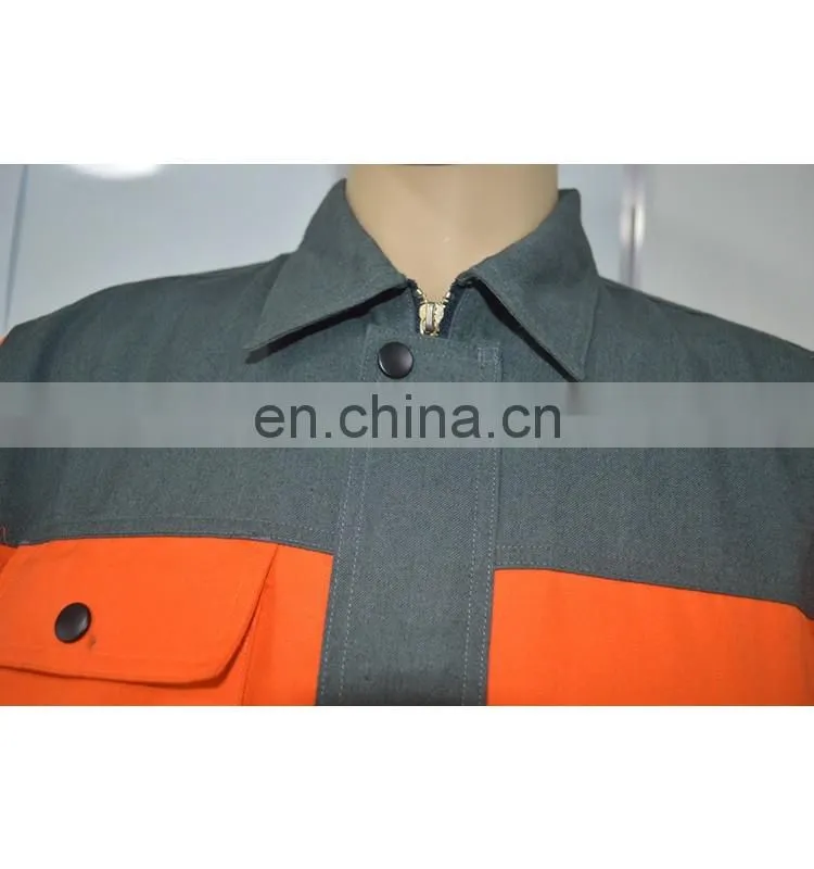 Men's oil refinery flame retardant oil resistant safaty work wear with FR reflector