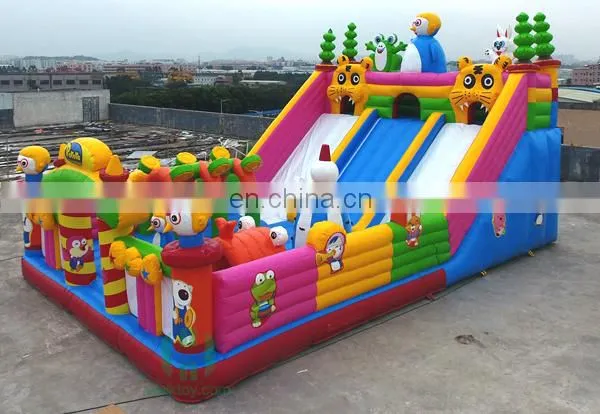 PororoThemed Amusing Kids inflatable outdoor playground rentals on sale