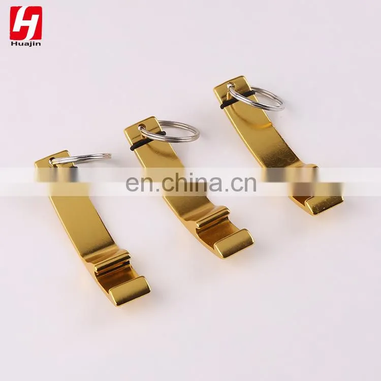 Chrismas promotional gift golden basic beer bottle opener,keychain