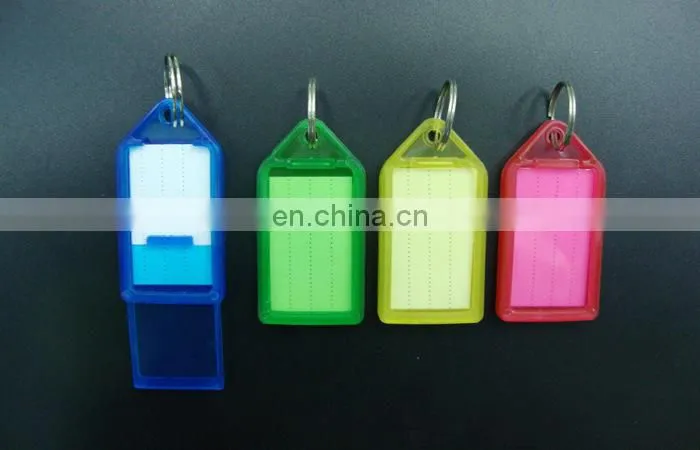 Winho Wholesale Blank Plastic Keychain Key Tags ID Label