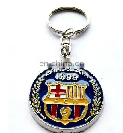 Factory supply custom shaped metal keyring