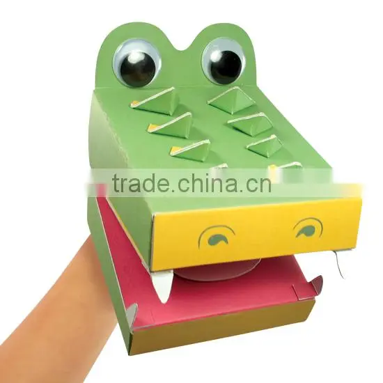 Make Your Own Paper craft DIY Crocodile Animal Puppet Kit